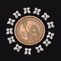 Tibetan Style Alloy Bead Caps&nbsp;TIBEB-Q018-S-LF