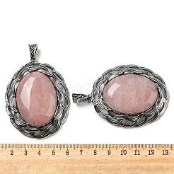 Natural Rose Quartz Big Pendants&nbsp;G-C104-01E-AS