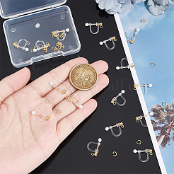16Pcs 304 Stainless Steel Clip-on Earring Findings&nbsp;STAS-UN0051-64