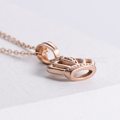 Vintage Style Stainless Steel Crown Pendant Necklaces&nbsp;NM7747