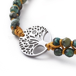 Adjustable Nylon Thread Braided Beads Bracelets&nbsp;BJEW-JB04690-01