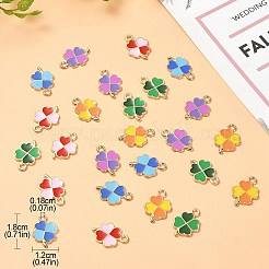 25Pcs 5 Colors Alloy Enamel Pendants&nbsp;ENAM-YW0003-83