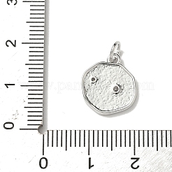 Brass Micro Pave Cubic Zirconia Charms&nbsp;KK-I276-53P