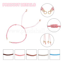 Adjustable Braided Polyester Cord Bracelet Making&nbsp;AJEW-PH0001-48