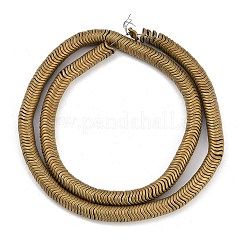 Electroplated Synthetic Non-magnetic Hematite Beads Strands&nbsp;G-H020-M01-27