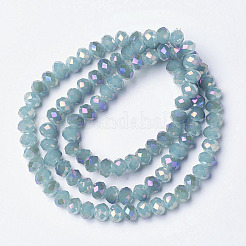 Electroplate Glass Beads Strands&nbsp;EGLA-A034-J4mm-G05