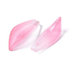 Transparent Spray Painted Glass Pendants&nbsp;GGLA-S054-015F-01
