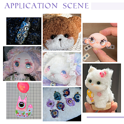 3Sets 3 Colors Glass Doll Craft Eyeballs&nbsp;DOLL-PH0001-64