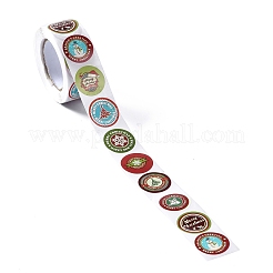 8 Patterns Round Dot Self Adhesive Paper Stickers Roll&nbsp;DIY-A042-01H