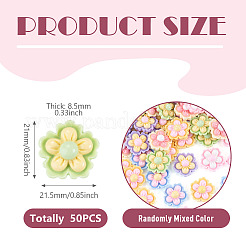 50Pcs Opaque Cartoon Resin Decoden Cabochons&nbsp;RESI-TA0005-64