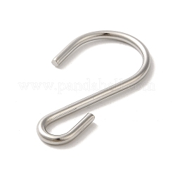 Non-Tarnish 304 Stainless Steel S-Hook Clasp&nbsp;STAS-C085-03L-P