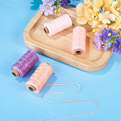 4 Rolls 4 Colors Waxed Polyester Cord&nbsp;YC-TA0001-29C
