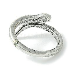 Snake Alloy Open Cuff Rings&nbsp;RJEW-K275-70AS