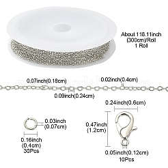 DIY Chain Bracelet Necklace Making Kit&nbsp;DIY-YW0007-05P