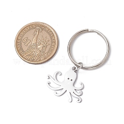 Ocean Theme 304 Stainless Steel Keychains&nbsp;KEYC-JKC01213-03