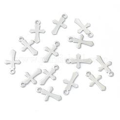 Non-Tarnish 304 Stainless Steel Tiny Cross Charms&nbsp;STAS-H149-05P