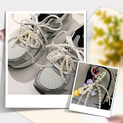 3Pcs 3 Styles Plastic Pearl & Acrylic Keychain&nbsp;KEYC-HY0001-29