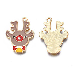 Rack Plating Alloy Enamel Pendants&nbsp;ENAM-T011-148