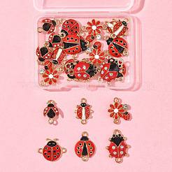 24Pcs 6 Styles Alloy Crystal Rhinestones Connector Charms&nbsp;FIND-FS0004-78