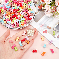 206Pcs Opaque Acrylic Kitten Beads&nbsp;MACR-SC0001-45