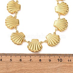 Beach 304 Stainless Steel Sea Animals Link Chain Necklaces for Women&nbsp;NJEW-G178-04G-02
