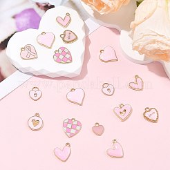 44Pcs 11 Styles Alloy Enamel Pendants&nbsp;ENAM-FS0004-27