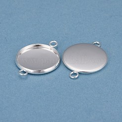 201 Stainless Steel Cabochon Connector Settings&nbsp;STAS-F191-15S-G