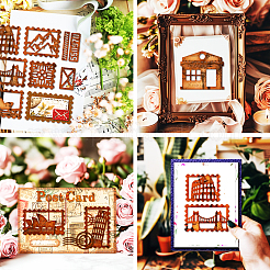 Travel Stamp Theme Carbon Steel Cutting Dies Stencils&nbsp;DIY-WH0309-4419