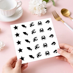 Rectangle Plastic Self-Adhesive Restaurant Menu Label Stickers&nbsp;AJEW-WH20178-002