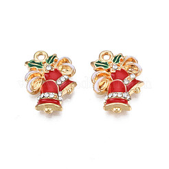 Rack Plating Alloy Enamel Pendants&nbsp;ENAM-N055-143LG