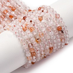 Natural Ferruginous Quartz Beads Strands&nbsp;G-B142-A01-3mm