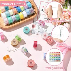 36 Rolls 36 Colors 6-Ply Polyester Metallic Thread&nbsp;ST-CJ0042-002