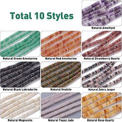 160Pcs 10 Style Natural Mixed Gemstone Beads&nbsp;G-NB0002-69