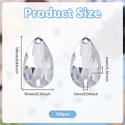 100Pcs Sew on Rhinestone&nbsp;ACRT-GO0001-01B