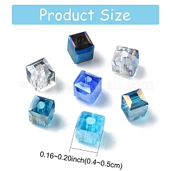 80Pcs 5 Colors Electroplate Glass Beads&nbsp;EGLA-YW0001-78