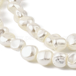 Electroplated Shell Pearl Beads Strands&nbsp;BSHE-M036-02A