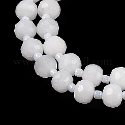 Natural White Jade Beads Strands&nbsp;G-H057-A22-07