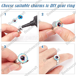 20Pcs Adjustable 304 Stainless Steel Finger Rings Components&nbsp;STAS-BBC0003-85