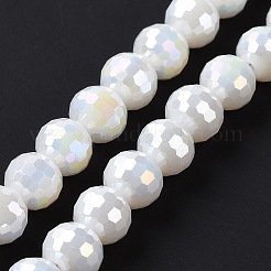Electroplate Glass Beads Strands&nbsp;X-GLAA-E036-13E