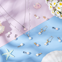 32Pcs Shell Pearl Pendants&nbsp;PALLOY-PH01823