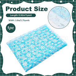 Snowflake Pattern Nylon Mesh Fabric&nbsp;DIY-WH0581-11C