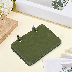 4Pcs Rectangle Velvet Binder Badge Armband Patch Display Board&nbsp;DIY-WH20062-165A