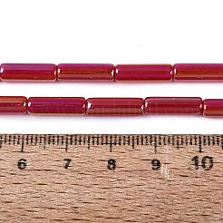Electroplate Imitation Jade Glass Beads Strands&nbsp;EGLA-Q132-02A-A03