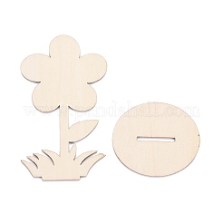 DIY Unfinished Wood Flowers Cutout&nbsp;WOOD-P017-04