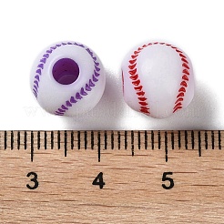 Opaque Acrylic European Beads&nbsp;SACR-P031-25A