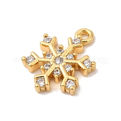 Brass Micro Pave Cubic Zirconia Pendants&nbsp;KK-P340-50G