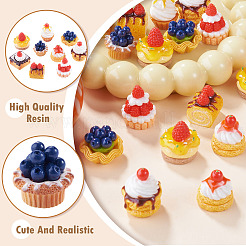 18Pcs 9 Styles Opaque Resin Cabochons&nbsp;RESI-TA0005-55