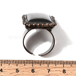 Natural Obsidian Cuff Open Rings&nbsp;GG-CBAB410-03