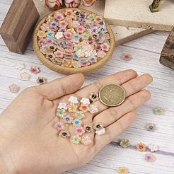 200Pcs 10 Colors Plating Acrylic Cabochons&nbsp;OACR-TA0001-17