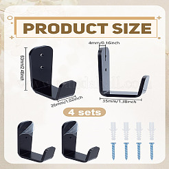 1 Pair Acrylic Golf Hanger Hooks Kits&nbsp;AJEW-LP0006-51